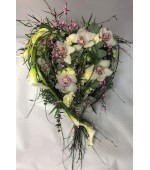Textured Heart funerals Flowers